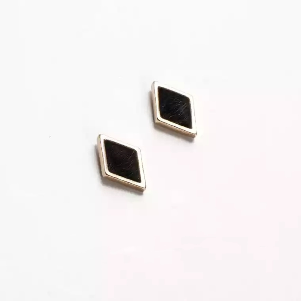 Black Prismatic Studs